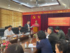 Đồng chí Chu Văn Tuấn - Bí thư chi bộ, Trưởng Phòng TCLĐ trình bày báo cáo tại Hội nghị