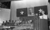 Chủ tịch Hồ Chí Minh phát biểu tại phiên khai mạc Đại hội Mặt trận Dân tộc thống nhất toàn quốc, ngày 05/9/1955.