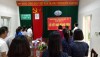 Quang cảnh buổi lễ chào cờ kết nạp đảng viên