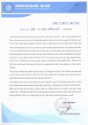 Thư chúc mừng của Trường ĐH Mỏ - Địa chất