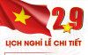 Thông báo lịch nghỉ làm việc ngày Quốc Khánh 02/9 năm 2020
