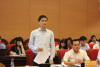 Phó Chủ tịch Tổng LĐLĐVN Ngọ Duy Hiểu phát biểu tại phiên họp.