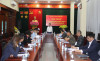 Đồng chí Lã Tuấn Quỳnh, Uỷ viên Ban Thường vụ, Chủ nhiệm UBKT Đảng ủy TQN chủ trì hội nghị phản ảnh công tác KTGS năm 2020 vùng Hạ Long