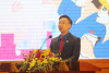 Đồng chí Hoàng Văn Hải - Bí thư Tỉnh đoàn Quảng Ninh phát biểu ôn lại truyền thống 90 năm Đoàn TNCS Hồ Chí Minh.