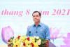 Chủ tịch Tổng Liên đoàn Lao động Việt Nam Nguyễn Đình Khang phát biểu tại Hội nghị.