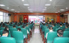 Quang cảnh hội nghị tại điểm cầu Công ty Kho vận và cảng Cẩm Phả