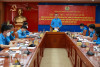 Đ/c Nguyễn Đình Khang - UVTW Đảng, Chủ tịch Tổng LĐLĐ Việt Nam phát biểu tại điểm cầu trụ sở