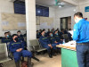 Đồng chí Trần Văn Long - Bí thư Chi đoàn triển khai xây dựng và thực hiện kế hoạch liên tịch của Chi đoàn đến toàn thể CNCB và ĐVTN trong đơn vị.