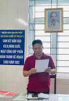 Đồng chí Trần Quang Cường - Bí thư Chi bộ, Trưởng Phòng KCS-TT báo cáo kết quả thực hiện nhiệm vụ tháng 5 và triển khai phương hướng nhiệm vụ tháng 6/2022.
