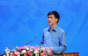 Ông Ngọ Duy Hiểu - Phó Chủ tịch Tổng LĐLĐVN báo cáo tổng hợp ý kiến, kiến nghị của công nhân lao động đối với Chính phủ, Thủ tướng Chính phủ.