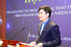 Đồng chí Nguyễn Văn Thuấn - Bí thư Đoàn TN Tập đoàn TKV phát biểu tại hội nghị