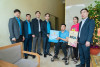 Công đoàn TKV và Công ty thăm hỏi gia đình Thợ mỏ. Ảnh: Truyền thông Công ty