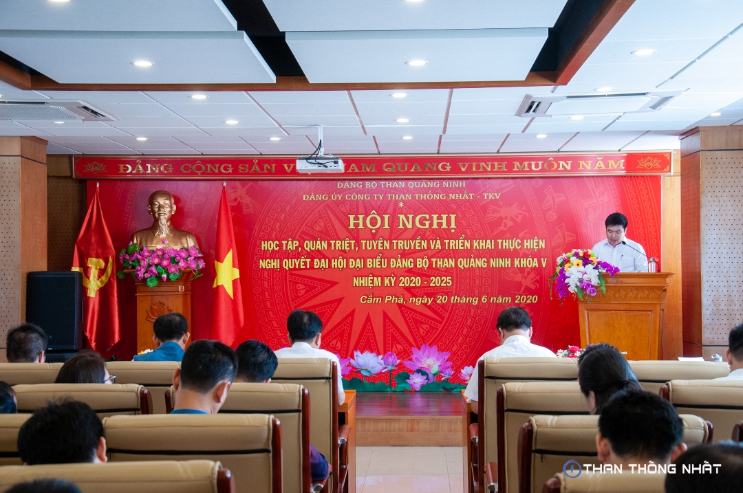 Hội nghị cán bộ chủ chốt học tập nghị quyết Đại hội Đại biểu Đảng bộ Than Quảng Ninh khóa V, nhiệm kỳ 2020 - 2025