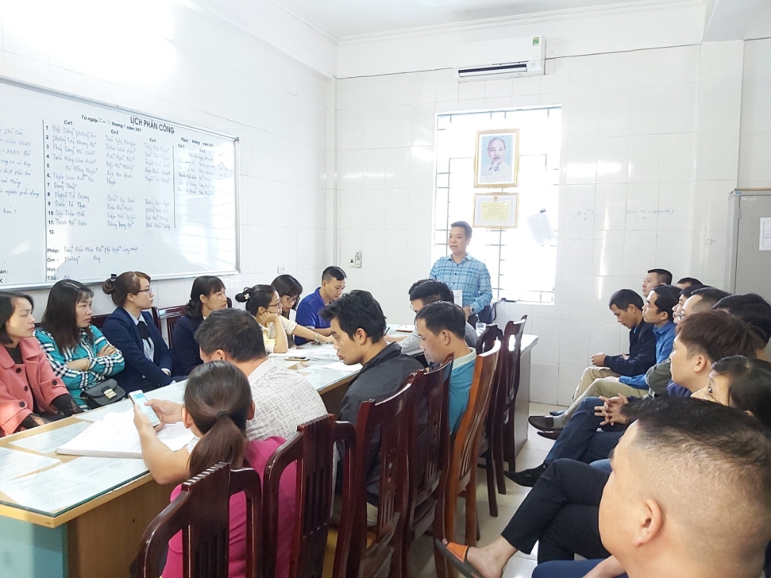 Đồng chí Trần Duy Hưng - Bí thư chi bộ, Trưởng Phòng KCS - TT phát động tháng thi đua cao điểm thực hiện công tác AT-VSLĐ tháng 7 năm 2020.