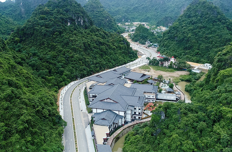 Khu nghỉ dưỡng khoáng nóng cao cấp Quang Hanh đi vào hoạt động góp phần tăng thu ngân sách địa phương.