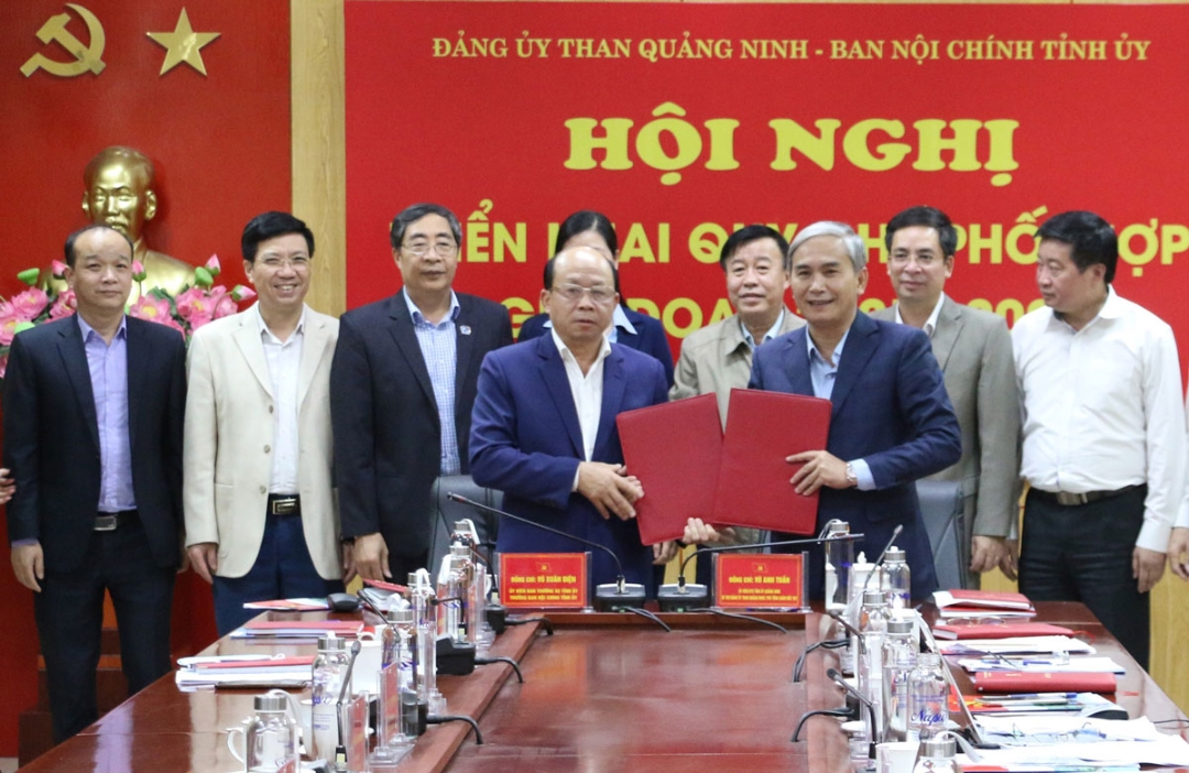 Ban Nội chính Tỉnh ủy Quảng Ninh và Đảng ủy Than Quảng Ninh thống nhất ký kết quy chế phối hợp