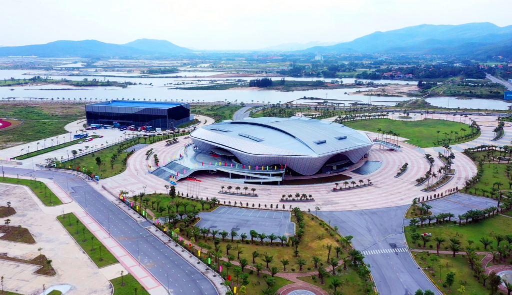 Nhà thi đấu 5.000 chỗ được Quảng Ninh đầu tư hiện đại, đồng bộ, đẳng cấp quốc tế.