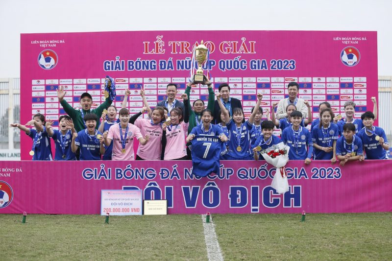 Than - Khoáng sản Việt Nam đã xuất sắc đoạt Cúp vô địch Giải Bóng đá nữ Cúp Quốc gia 2023