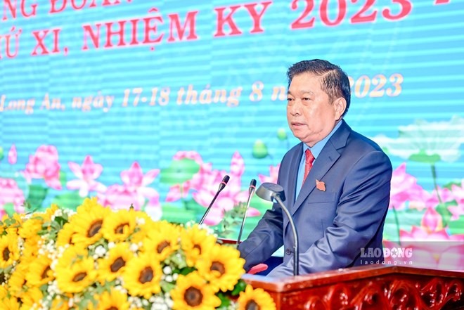 Ông Nguyễn Văn Quí - Chủ tịch LĐLĐ tỉnh Long An.