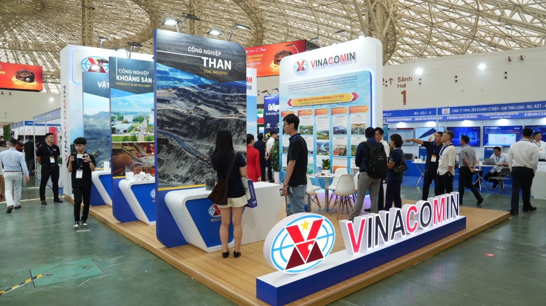 Gian trưng bày của Vinacomin tại Triển lãm Mining & Construction Vietnam 2026.